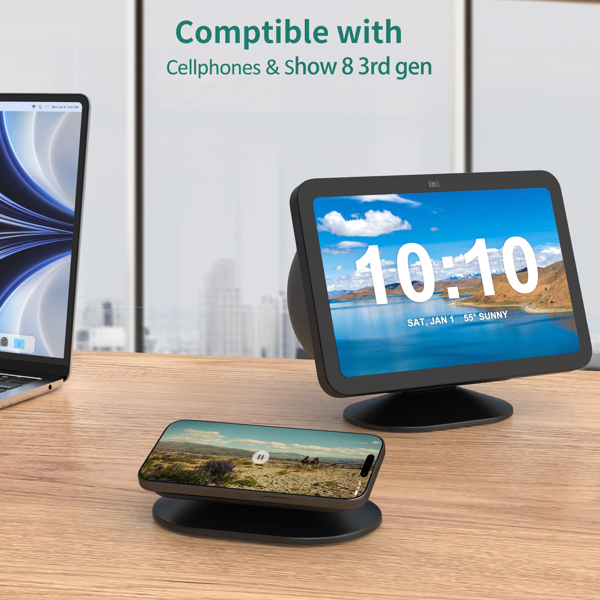 Amazon.co.jp: SOKUSIN Echo Show 8 (第3世代) 用スタンド - 調節可能